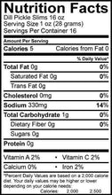 Dill Pickle Slims 16oz
