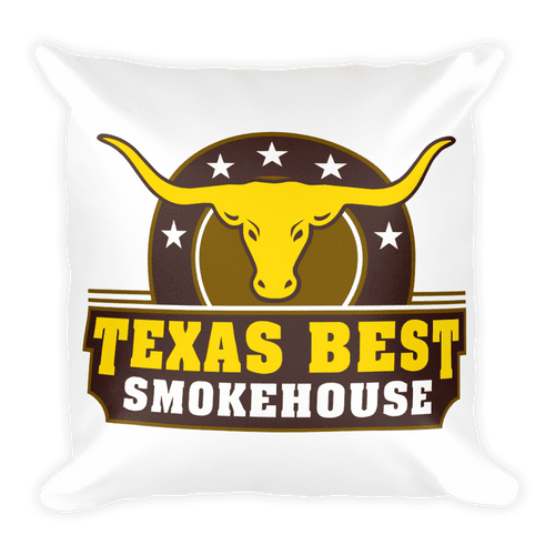 Texas Best Smokehouse Square Pillow Square Pillow