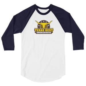Women's Texas Best Smokehouse 3/4 sleeve raglan shirt