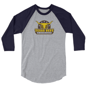 Women's Texas Best Smokehouse 3/4 sleeve raglan shirt